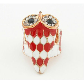 Hot Sale Owl Pattern Rings Rhinestone Finger Rings Bijoux FR63